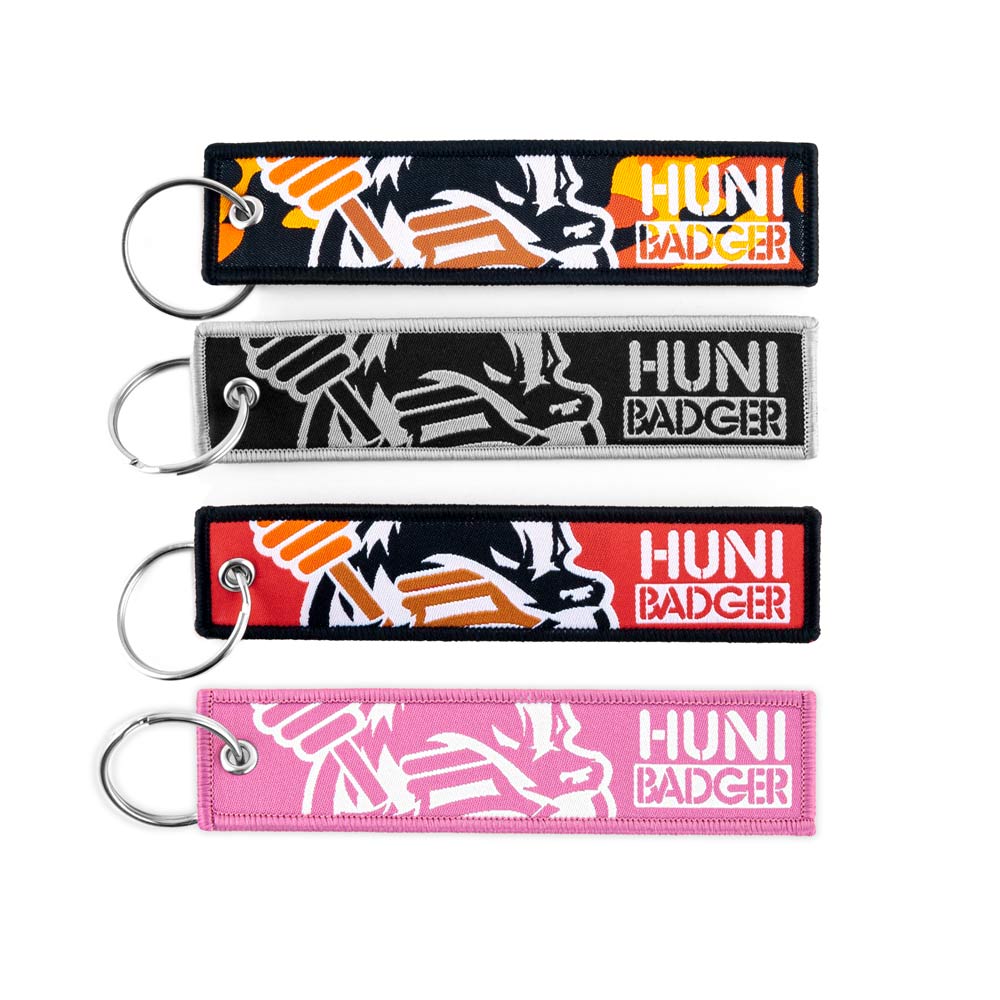 Huni Badger Woven Flight Tag Key Chain