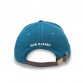 Huni Badger Leather Strapback Dark Teal 6-Panel Hat