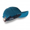 Huni Badger Leather Strapback Dark Teal 6-Panel Hat