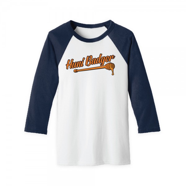 Huni Badger Raglan 3/4 Baseball Tee