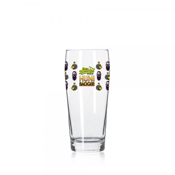 Huni Badger x Beer Zombies 16oz Willi Becher Glass