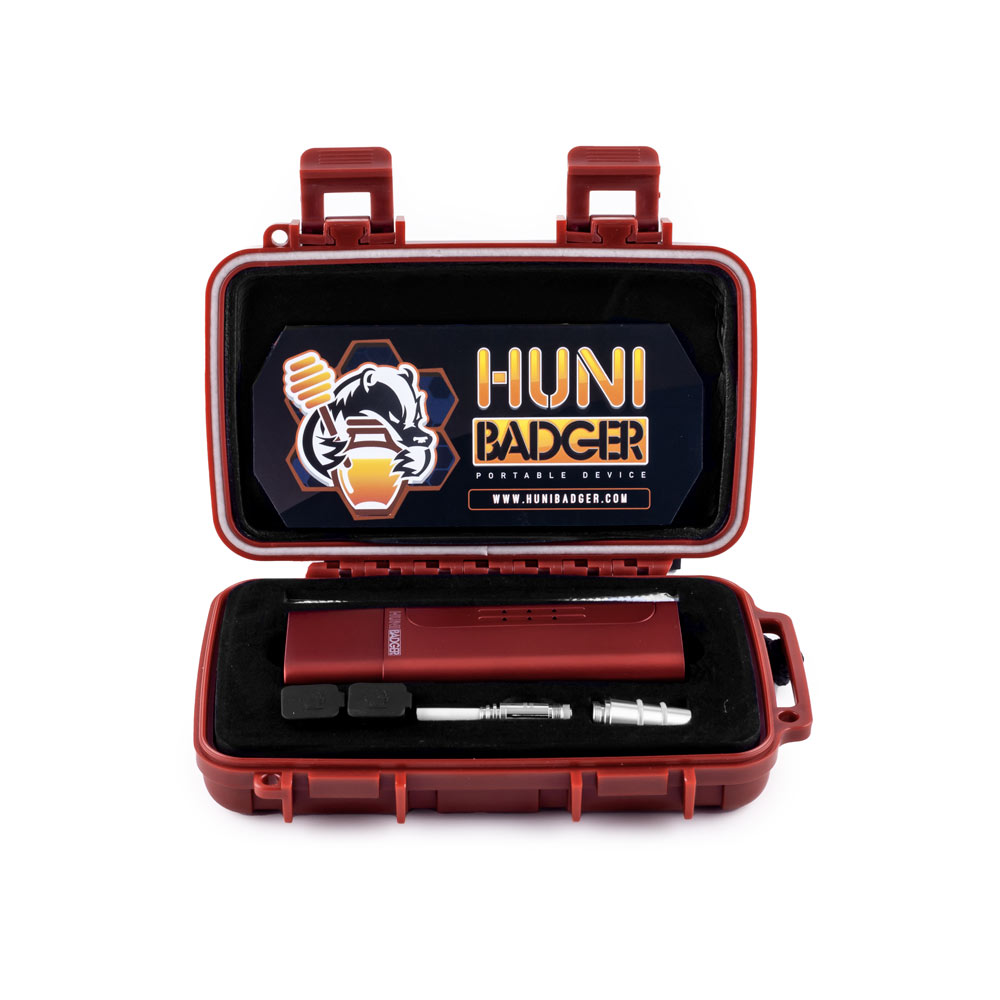 Huni Badger Portable Device - Crimson Red