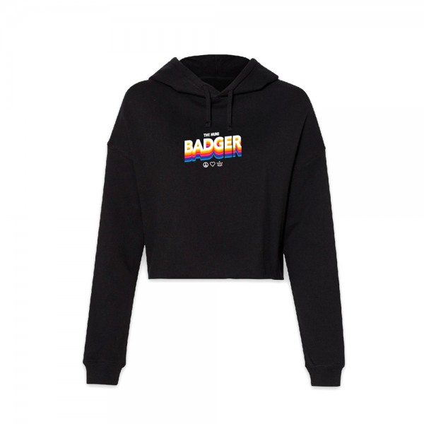 Huni Badger Crop Top Hoodie