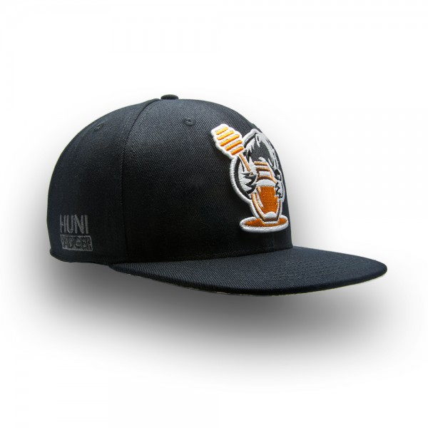 Huni Badger Black / Camo Snapback Hat