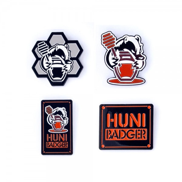 Huni Badger Enamel Pin Pack