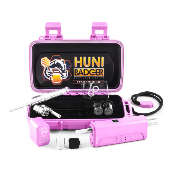 Huni Badger Portable Device - Carnation Pink