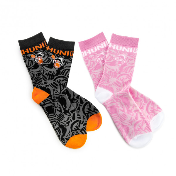 Huni Badger Logo Bomb Woven Crew Socks